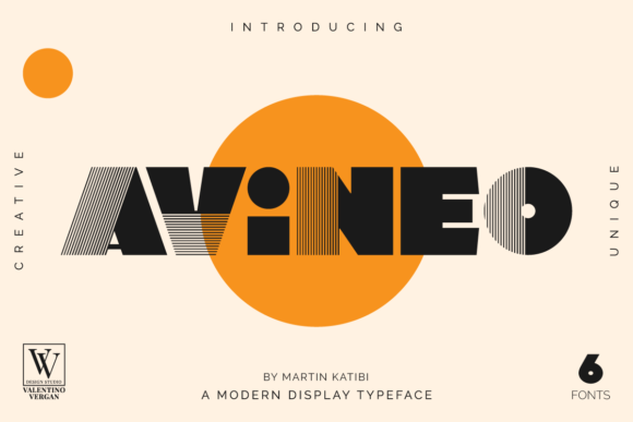 Avineo: A Modern Display Font for Creative Crafters