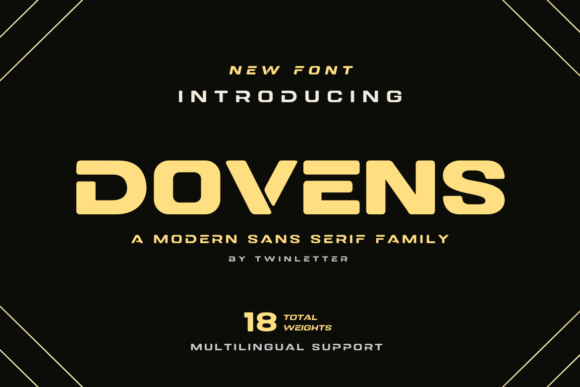 Dovens: A Bold Display Font for Web Design