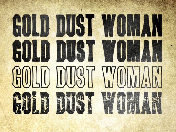 Gold Dust Woman: A Bold Display Font for Editorial Design