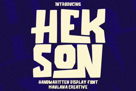 Hekson: A Playful Display Font for Dynamic Campaigns