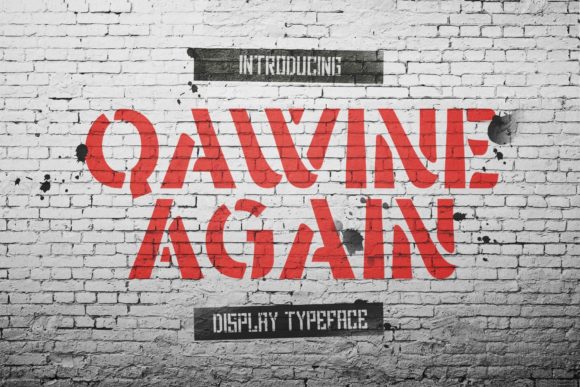 Qawine Again: A Bold Statement in Display Typography