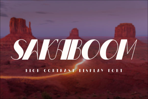 Sakaboom: A Display Font for Bold Campaigns