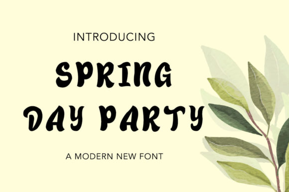 Spring Day Party: A Display Font for Editorial Elegance