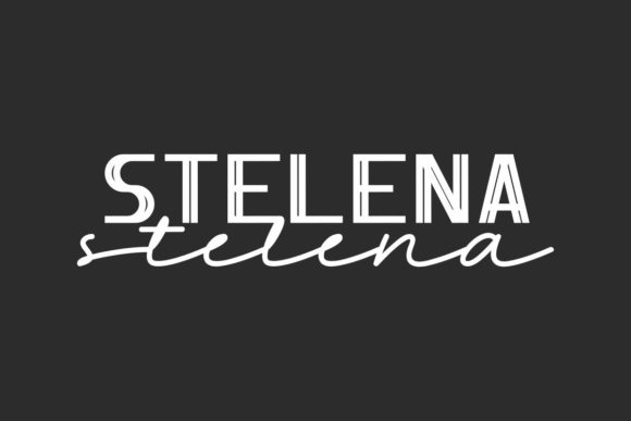 Stelena: A Display Font for Editorial Elegance