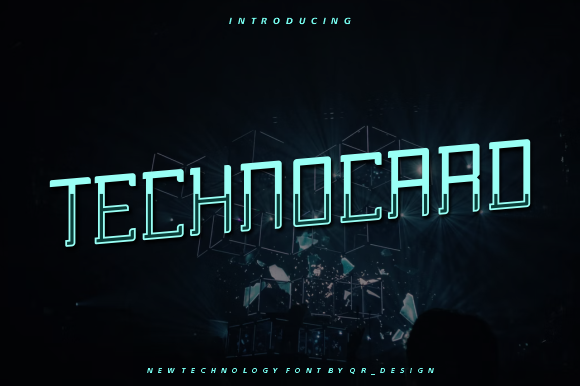 Technocard: A Bold Display Font for Digital Design