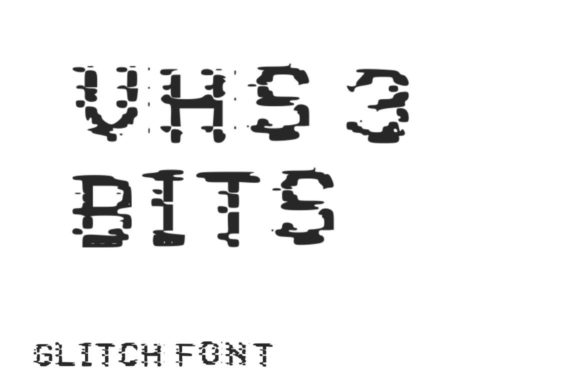 VHS Glitch 3 Bits: A Font for the Analog Soul